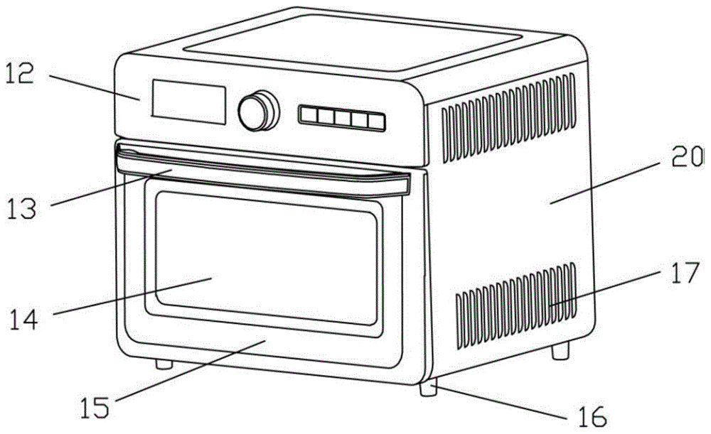 一种空气炸电烤箱的制作方法
