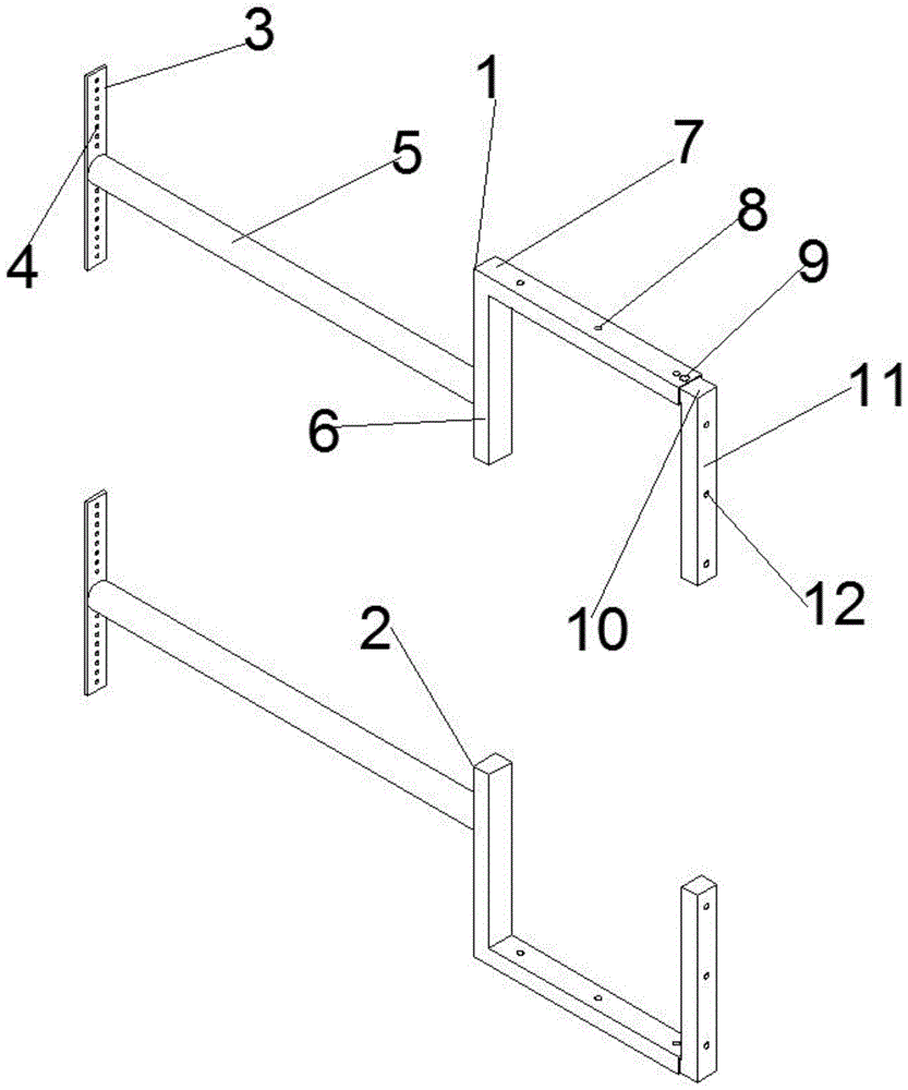 一种LED灯箱固定架的制作方法