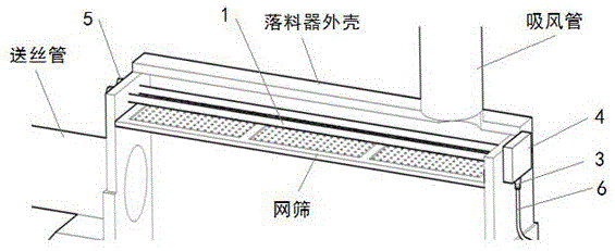 一种卷烟机落料器筛网自动清洁装置的制作方法