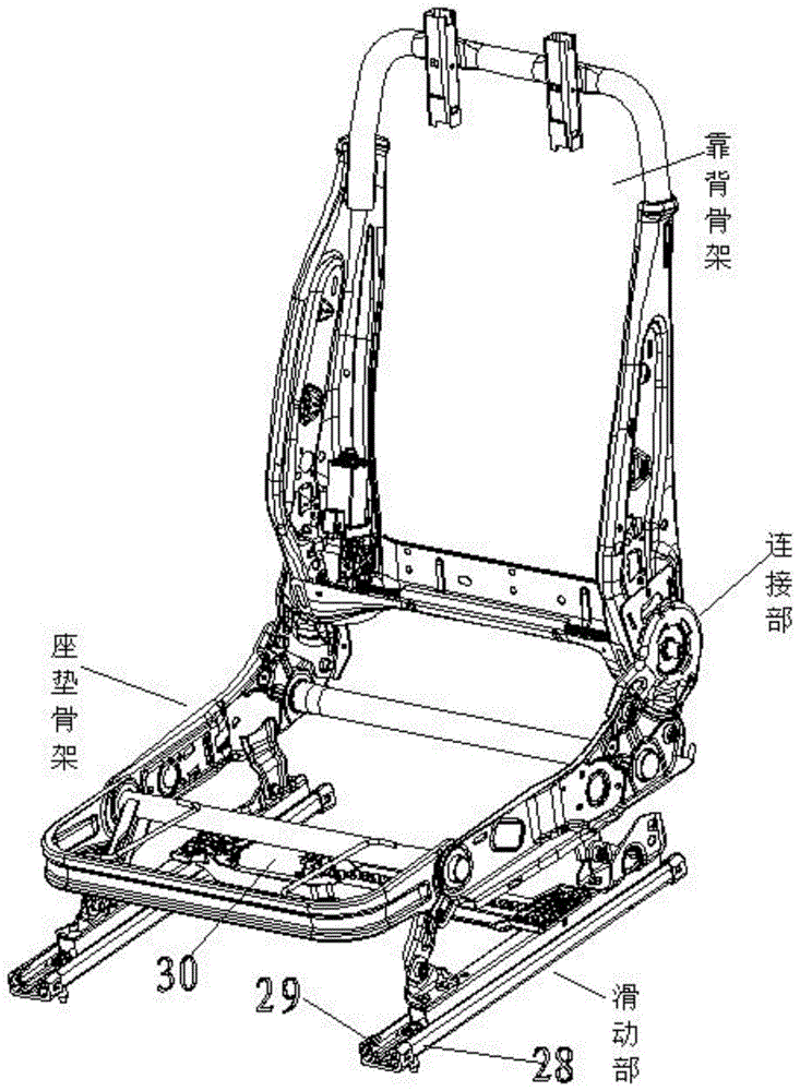 一种汽车座椅用管式电动四向骨架的制作方法