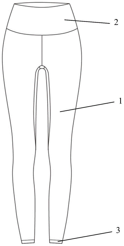 一种四面弹收腹瑜伽裤的制作方法