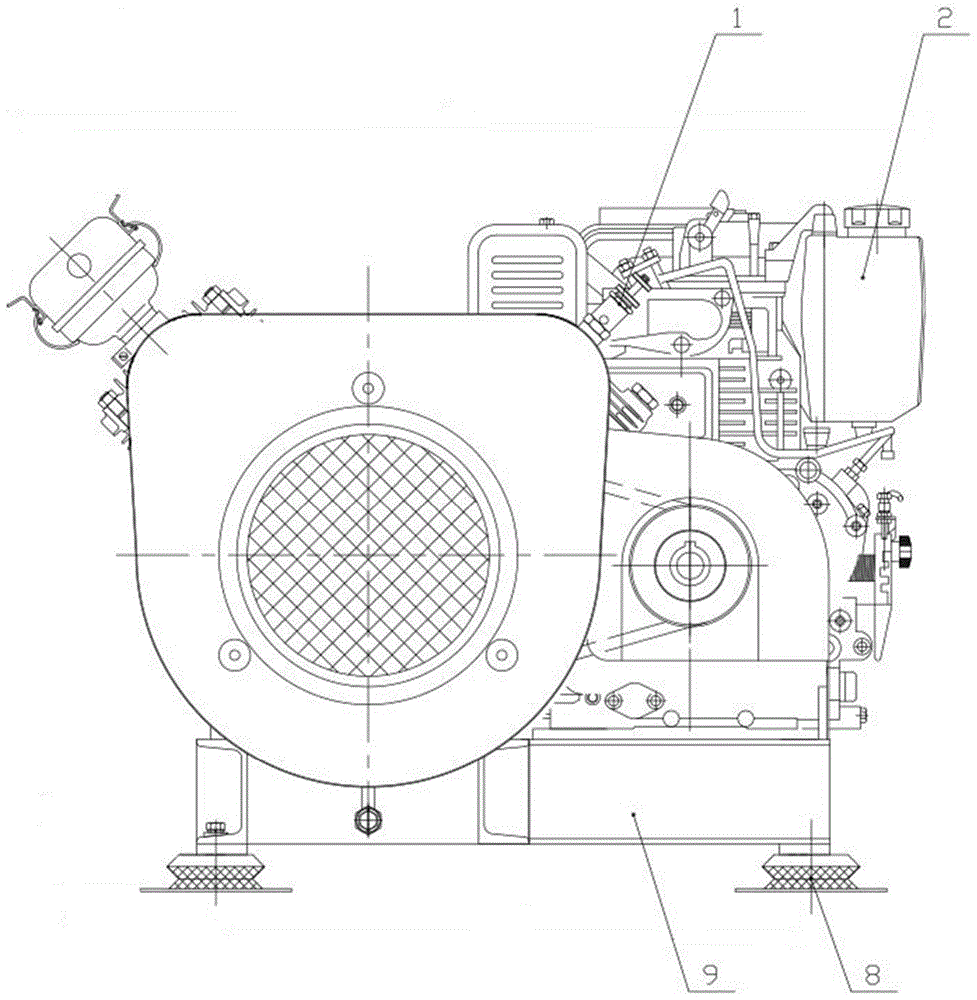 一种柴油机驱动应急空气压缩机的制作方法