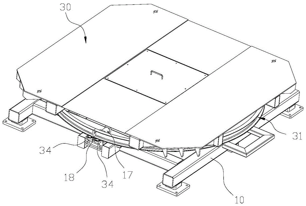 回转支承式旋转平台的制作方法