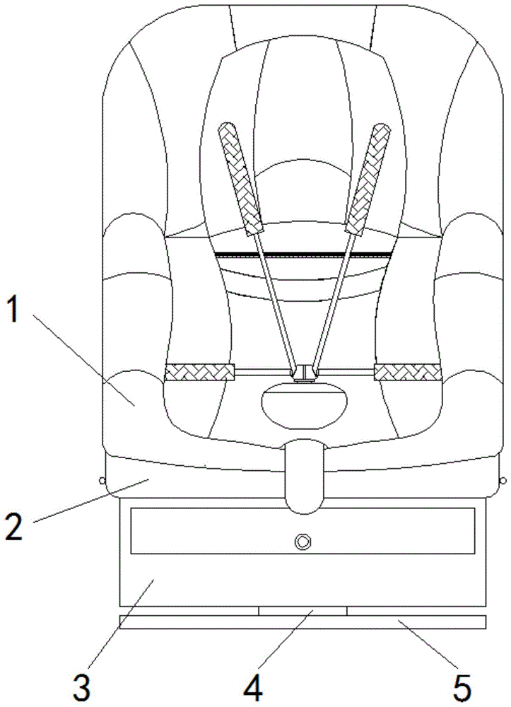 一种便于更换内垫的儿童用安全座椅的制作方法