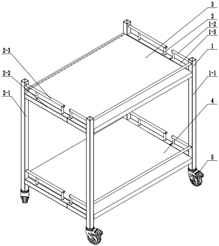 折叠式器械台的制作方法