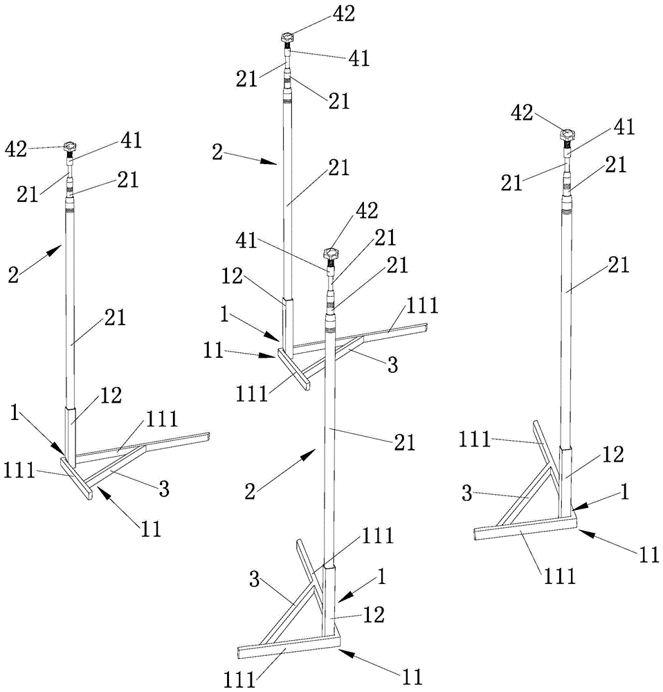 车棚胎压伸缩支撑架的制作方法