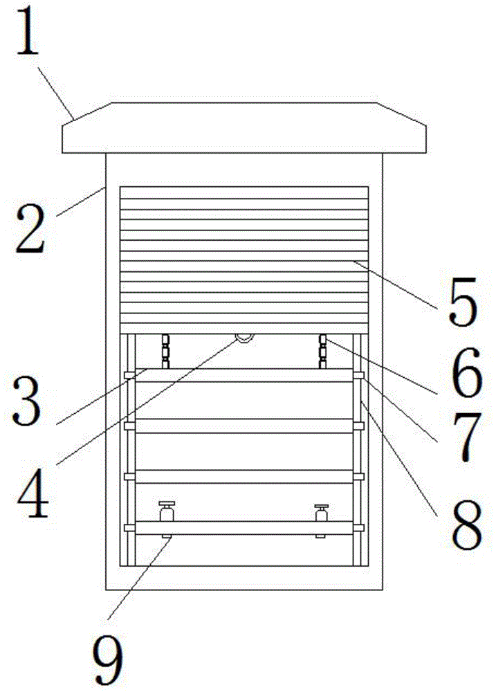 一种具备挡雨结构的罐笼的制作方法