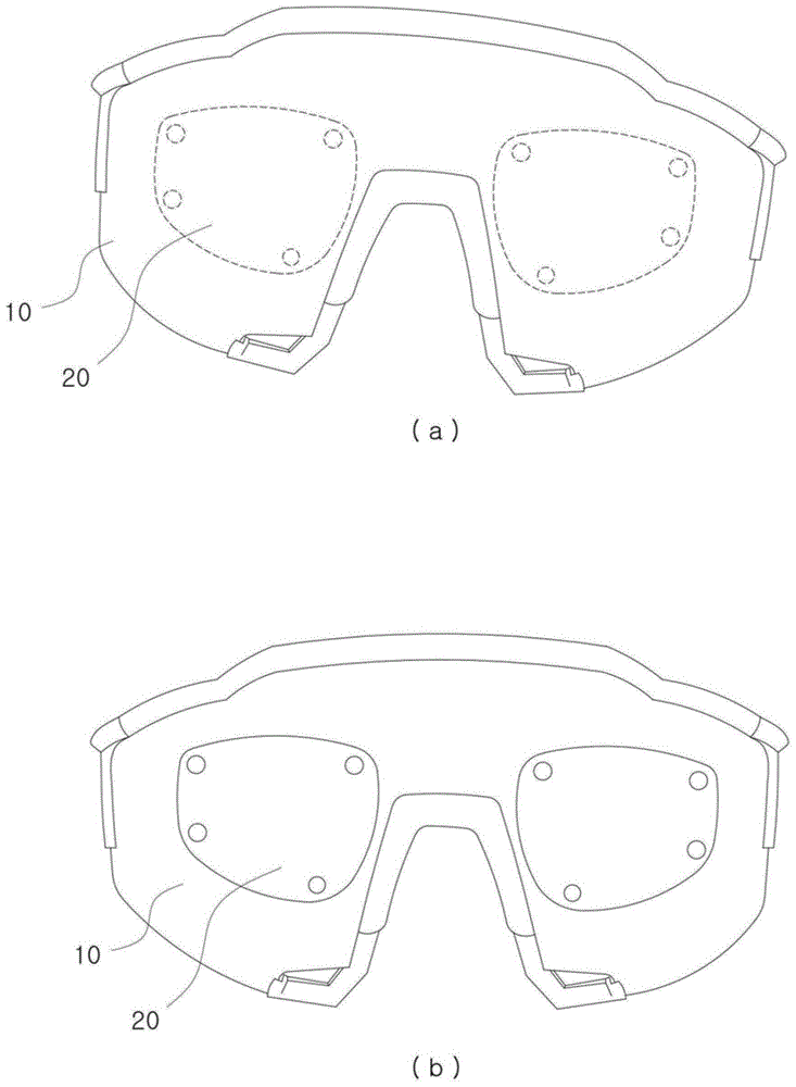 一种可拆卸视力矫正用镜片的护目镜的制作方法