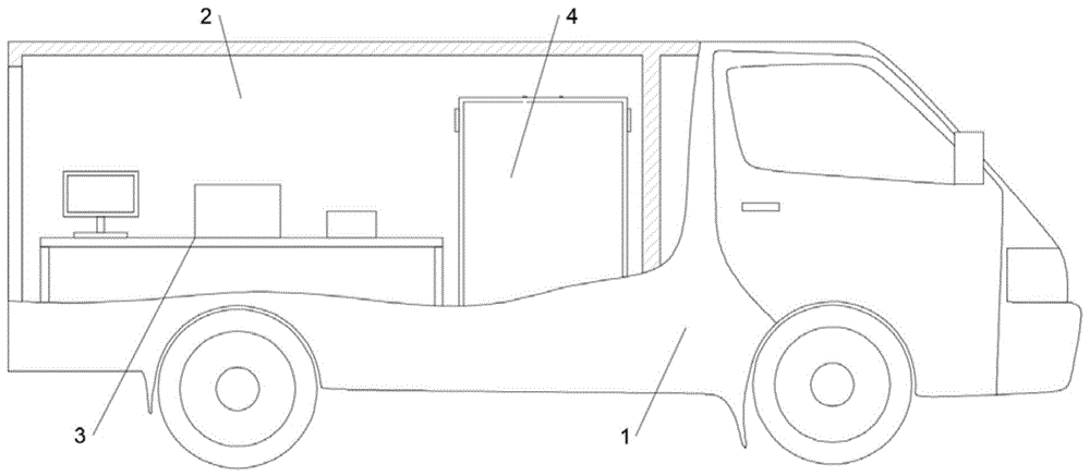 一种移动公安用检测车的制作方法