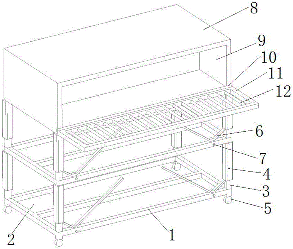 一种体育器材摆放架的制作方法