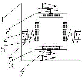 一种双层电子元件减震缓冲箱的制作方法