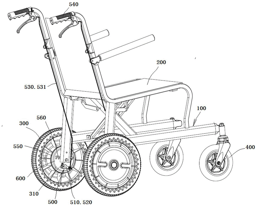 一种轮毂刹车一体式轮椅的制作方法