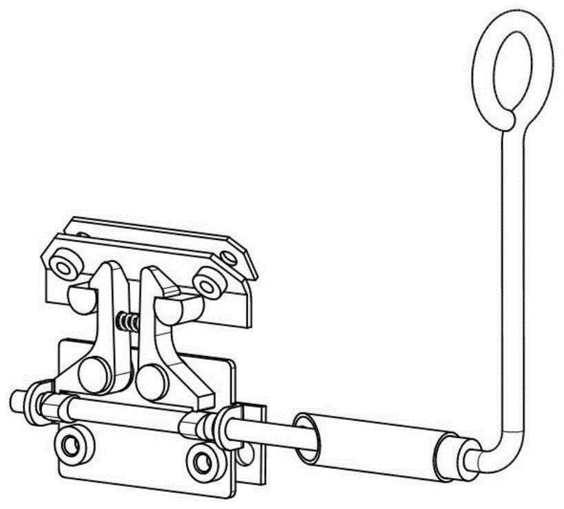 铁路轨边热轮探头箱即合即锁的锁具的制作方法