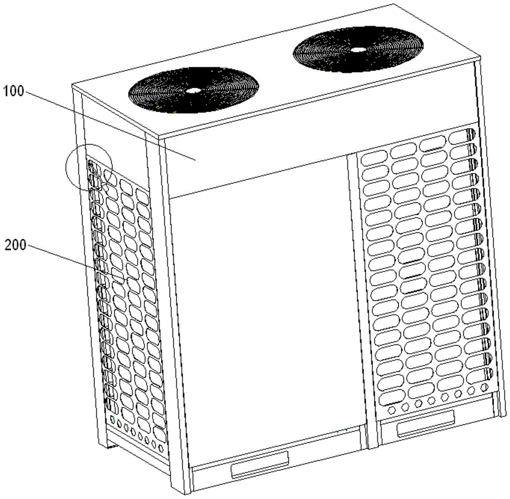 空调器网孔件安装结构的制作方法