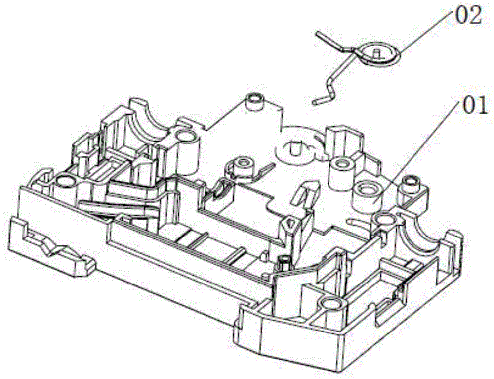 断路器成品自动组装机的扭簧自动组装机构的制作方法