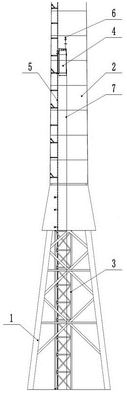 一种用于桁架风机的升降机系统装置的制作方法
