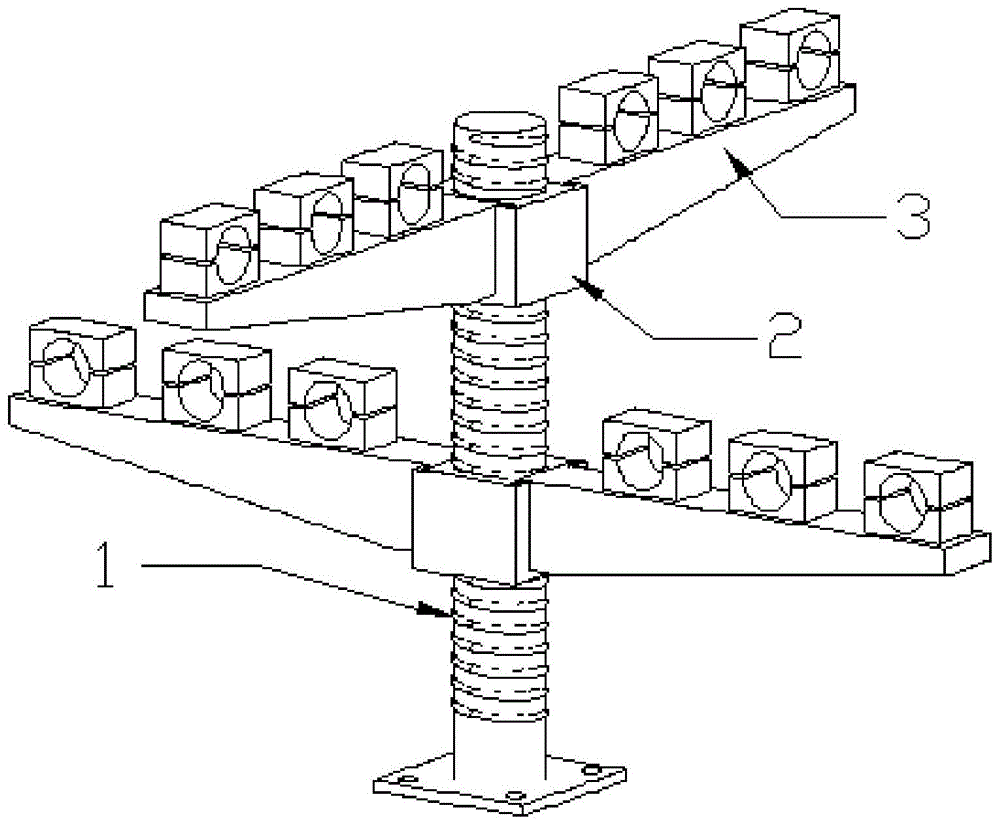 可交叉固定电缆的支架的制作方法