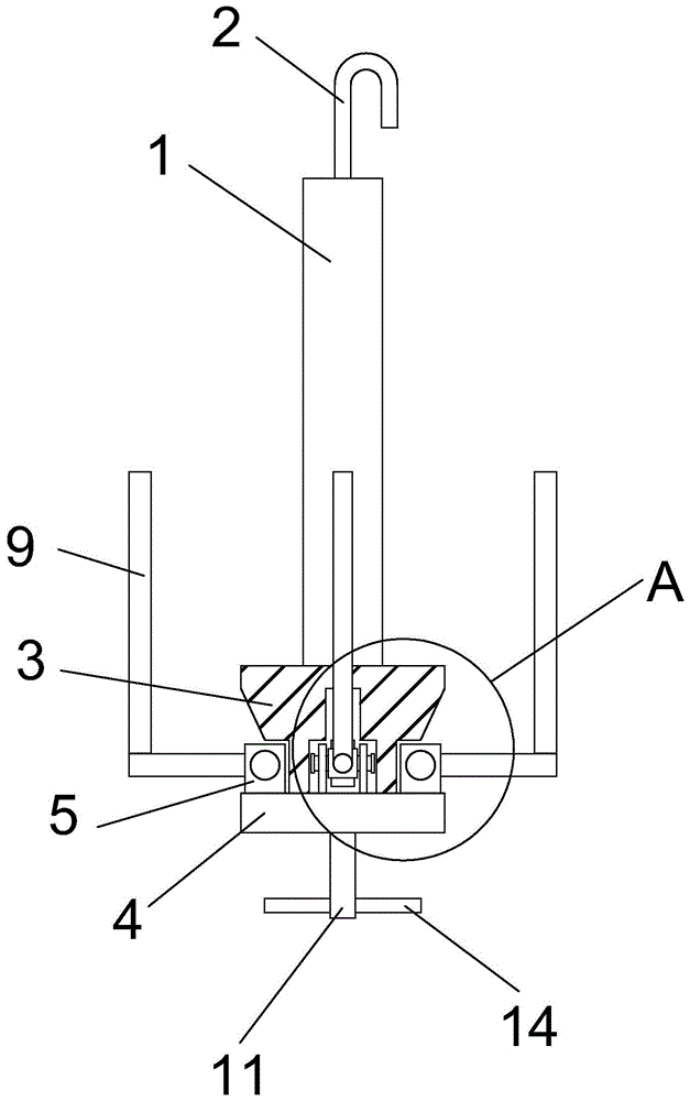 一种管件镀锡用三爪挂具的制作方法