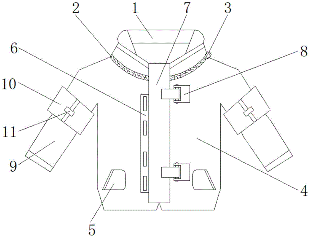 一种舒适可拆卸的功能校服的制作方法