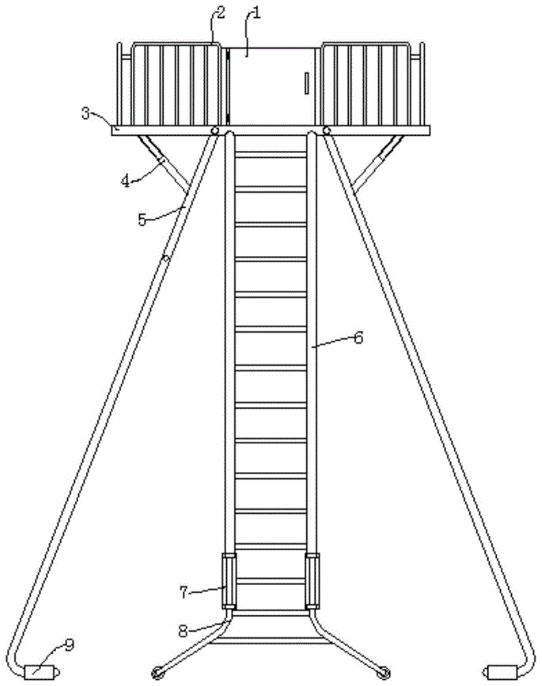 一种用于高空电力线路检修的工作梯的制作方法