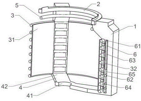 一种针织圆机示警新型护栏装置的制作方法