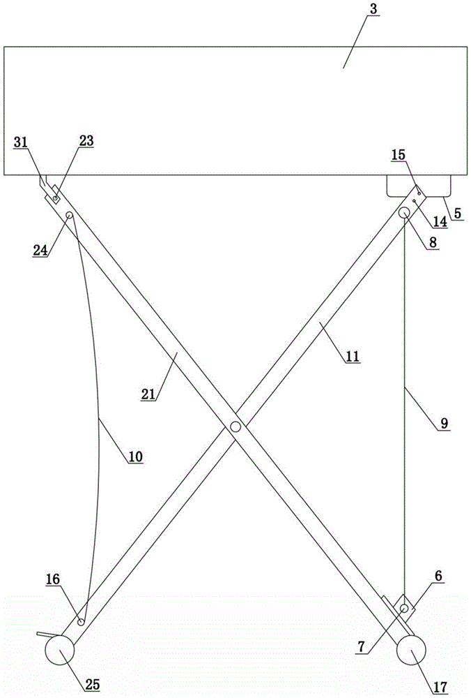 一种可上下移动的婴儿床的制作方法