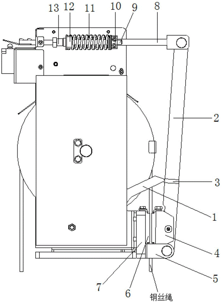 一种高速电梯用限速器的机械制动机构的制作方法