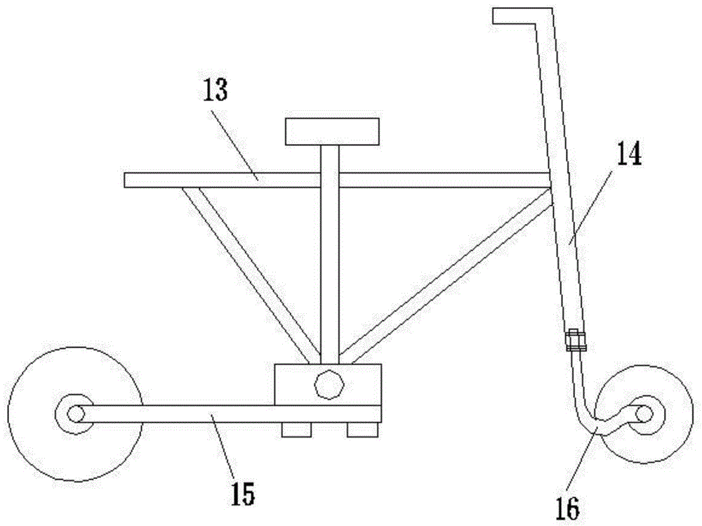 一种自行车前后轮轴钢板弹簧承载式悬挂装置的制作方法