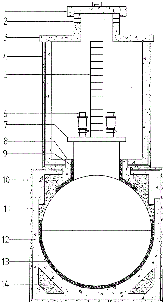 直埋式排气阀工作井的制作方法