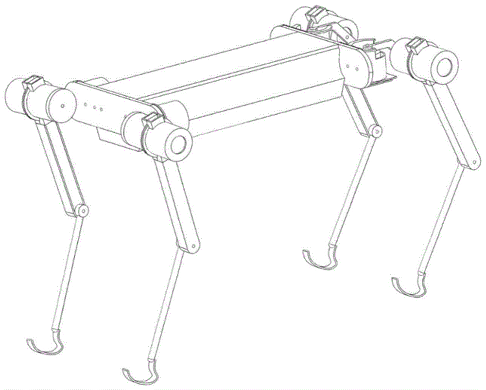 一种双足四足一体化可实时切换新型足式机器人的制作