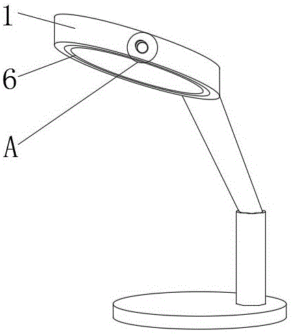 一种台灯用led透镜安装结构的制作方法