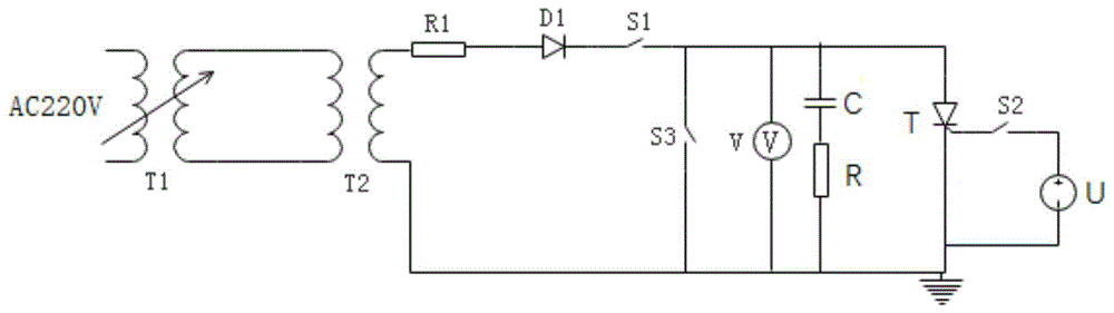 一种带阻尼回路的晶闸管的导通测试电路的制作方法
