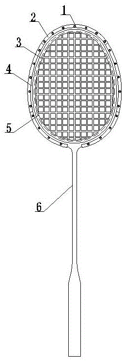 羽毛球拍可替换拍网结构的制作方法