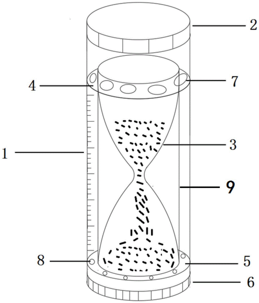 沙漏计时体温计消毒罐的制作方法