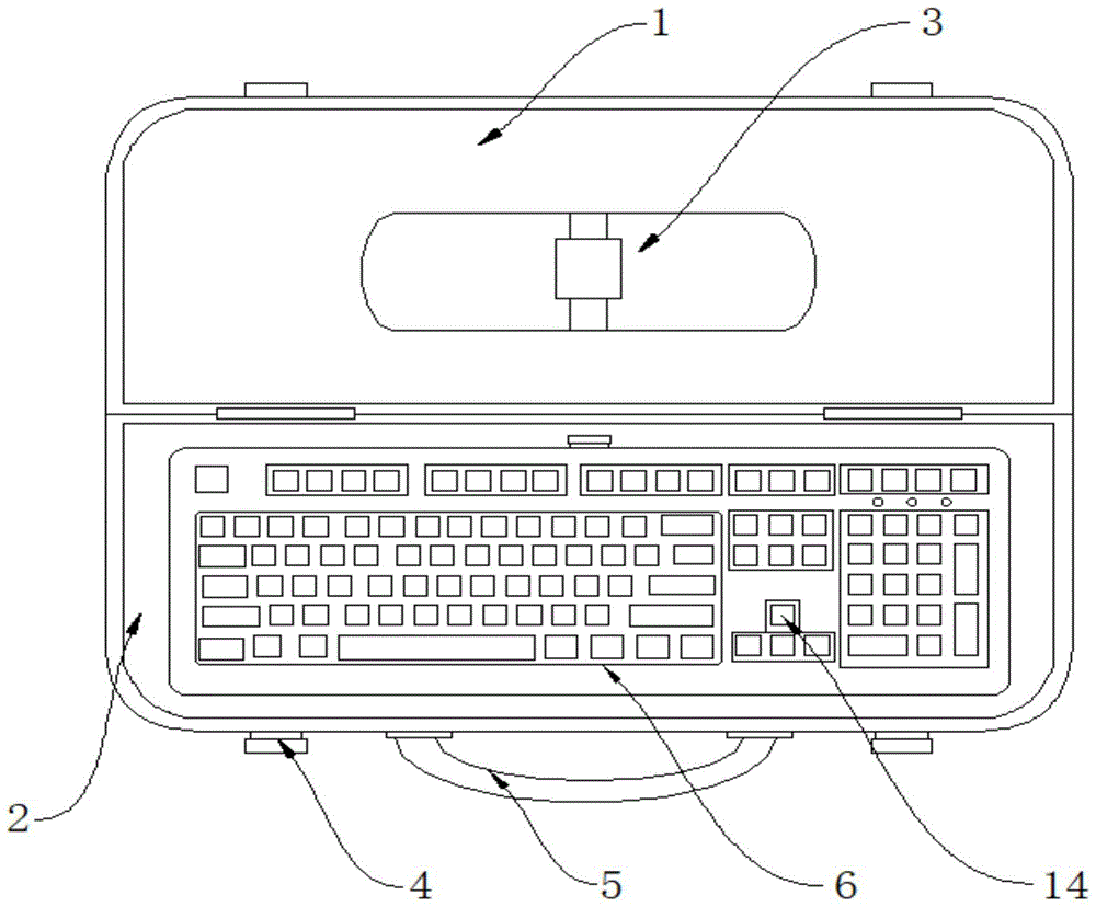一种便携式夜视计算机键盘的制作方法