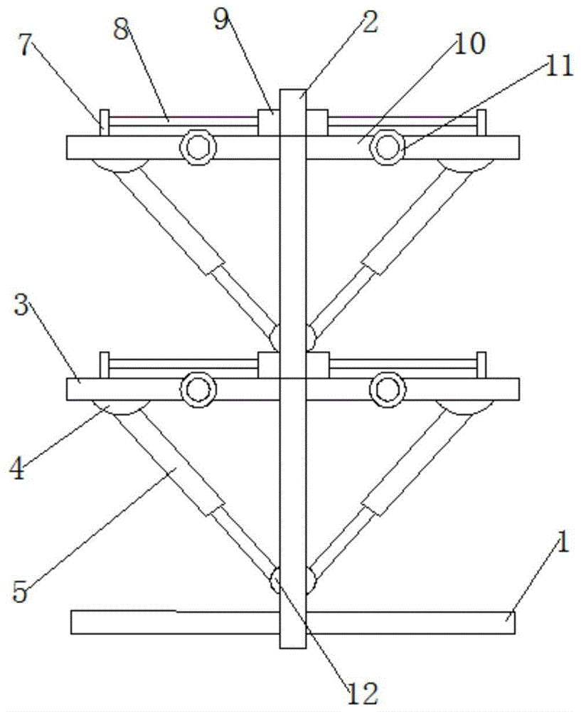 折叠式物料存放架的制作方法