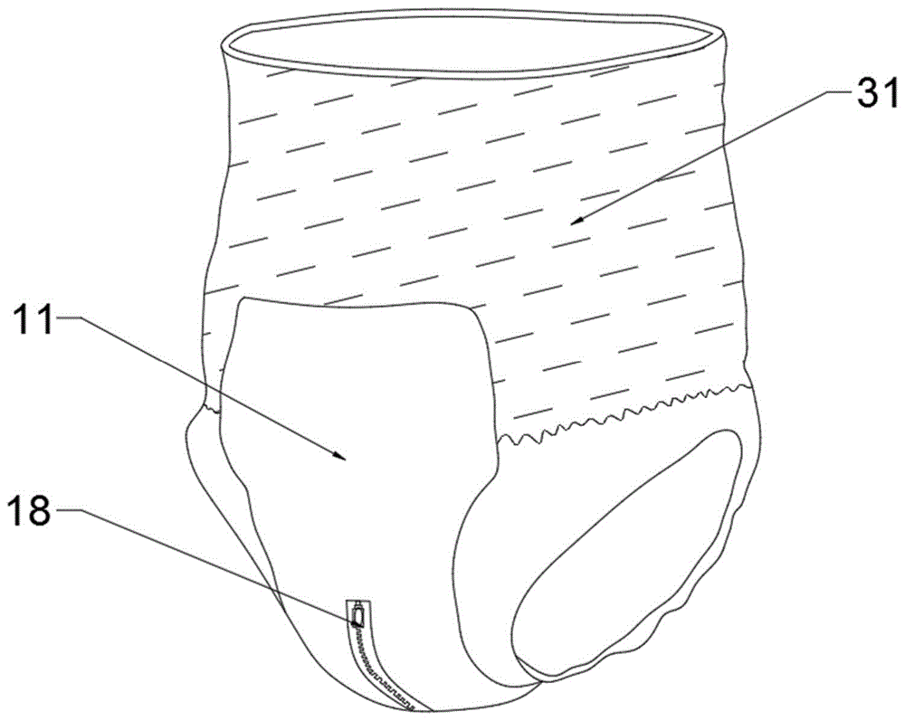 一种双层芯体成人纸尿裤的制作方法