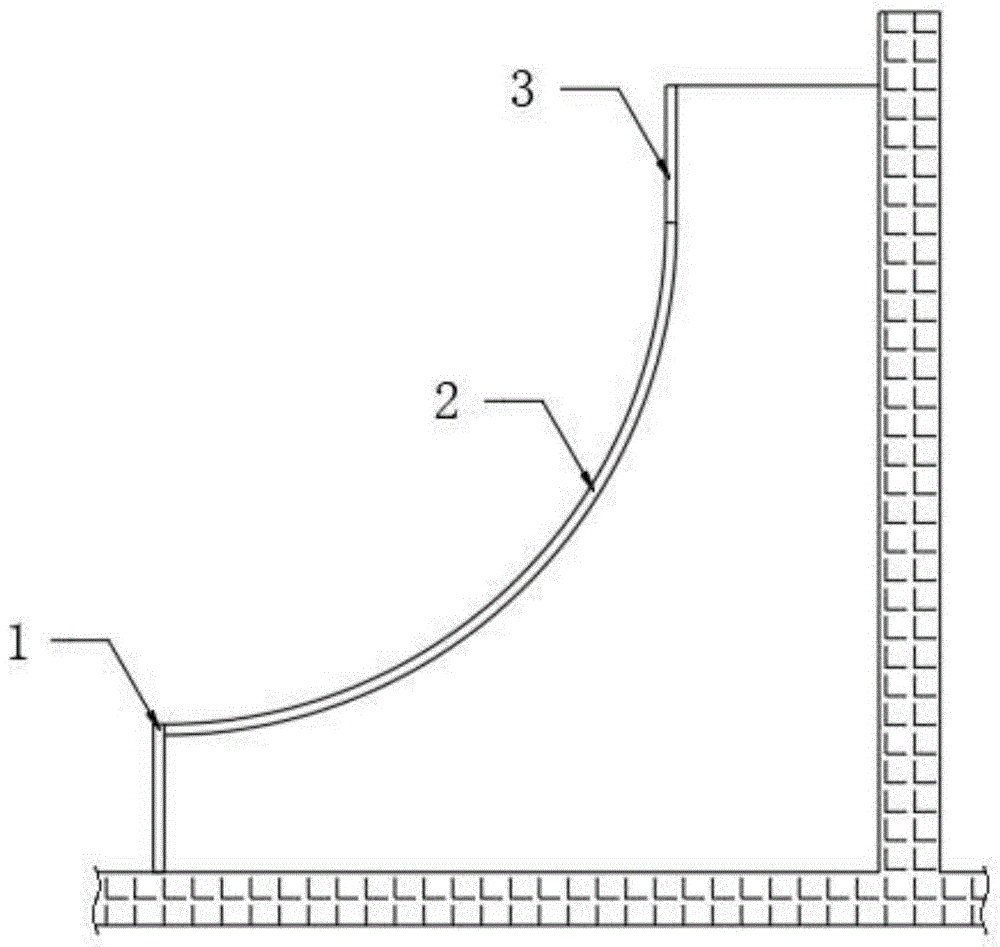 一种屋面圆弧角模板的制作方法