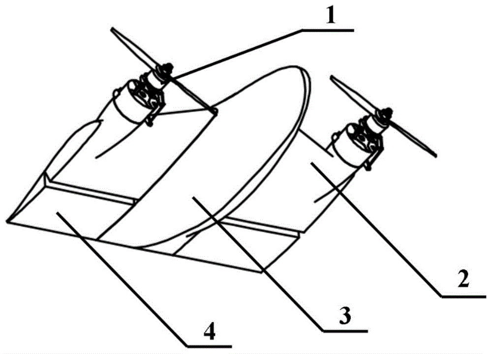 一种自由起降的倾转动力微型固定翼无人机的制作方法