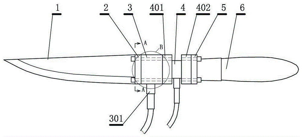 一种测量砍刺运动和力学指标的刀具的连接结构的制作方法