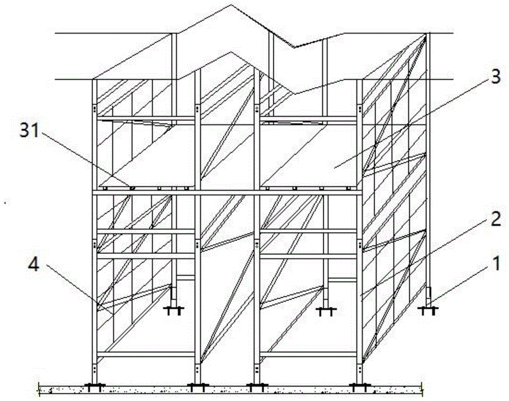 一种装配式施工电梯停层平台的制作方法