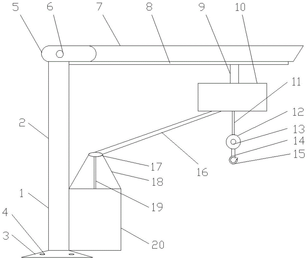 一种新型建筑机械的悬臂装置的制作方法