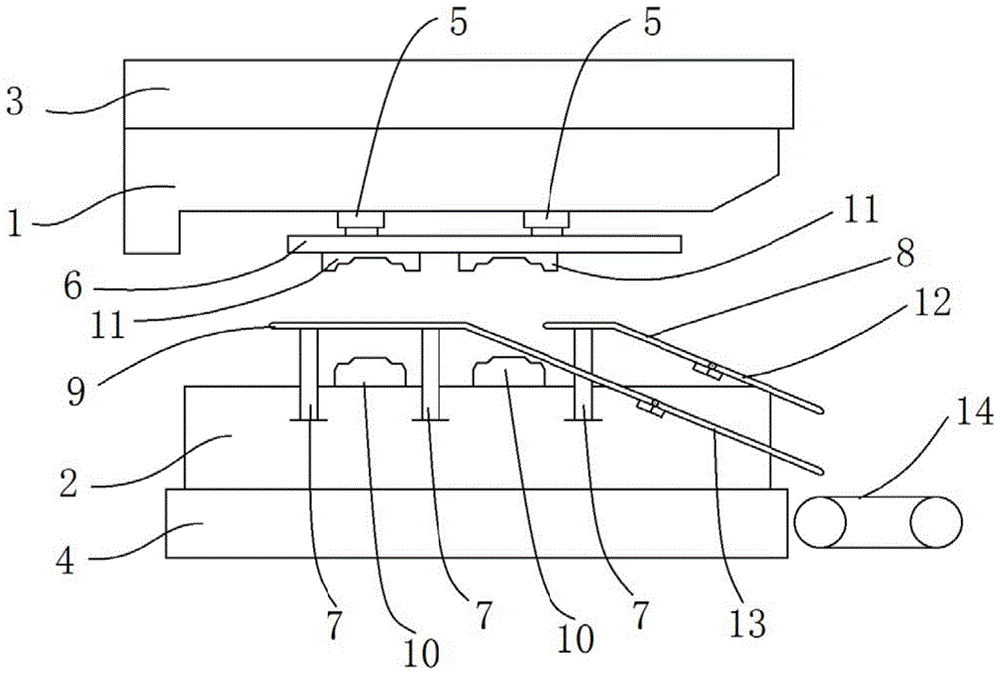 一种具有旋转杆的冲压模具的制作方法