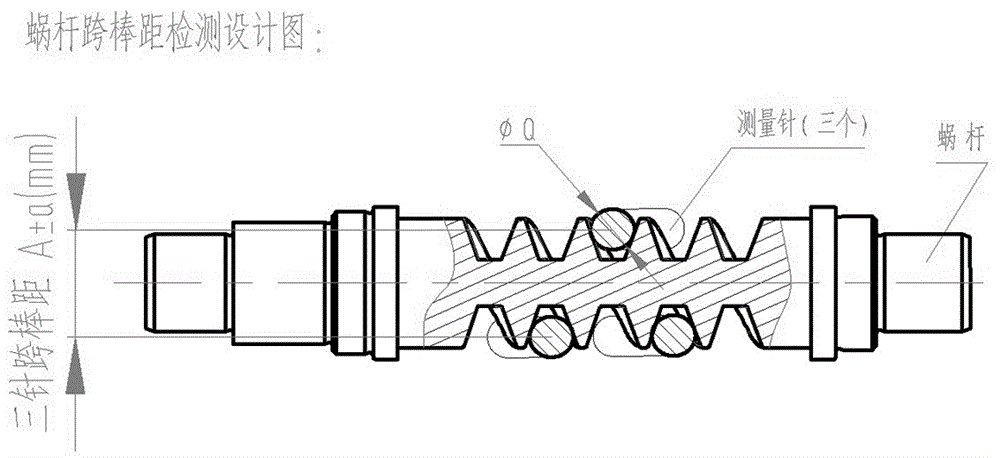 手持式比较法蜗杆跨棒距三针测量仪及测量方法与流程