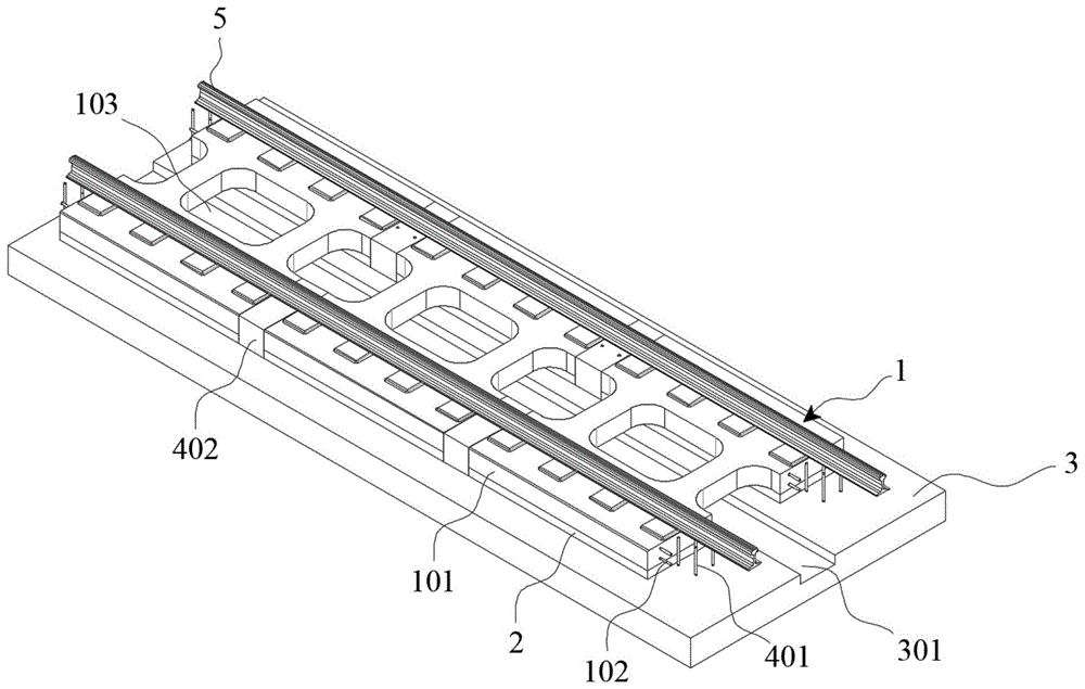 装配式轨枕板式或轨道板式无砟轨道结构及其纵向连接结构的制作方法