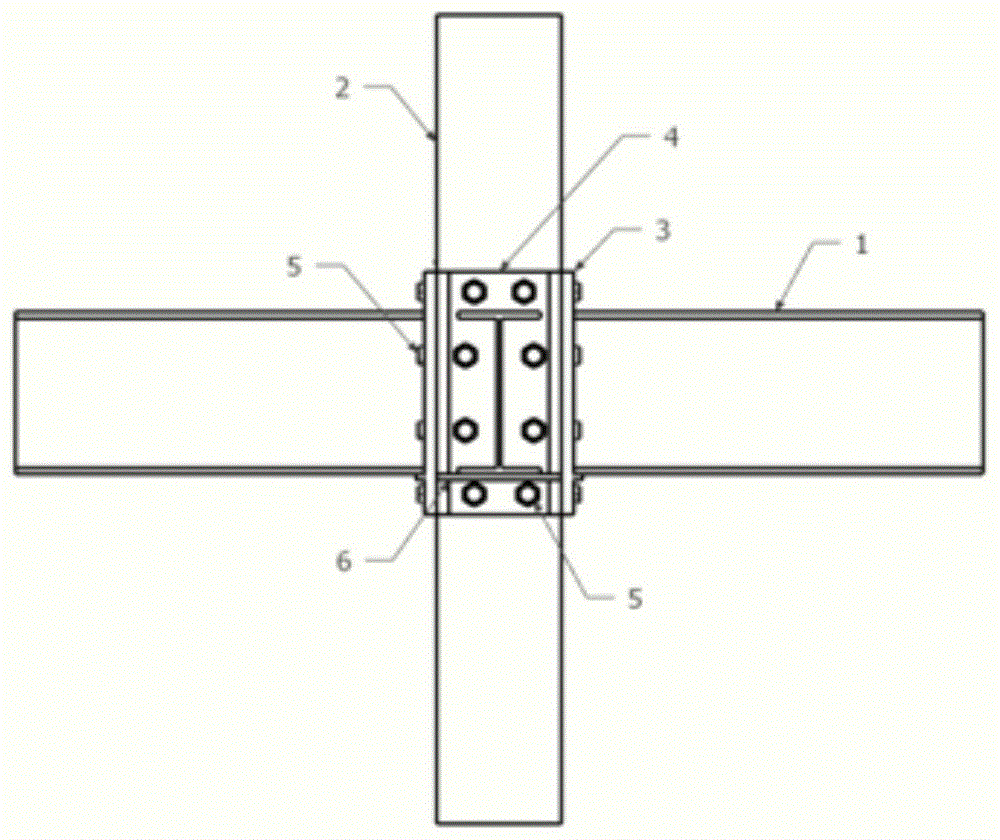 一种卡插式全螺栓连接钢结构梁柱节点的制作方法