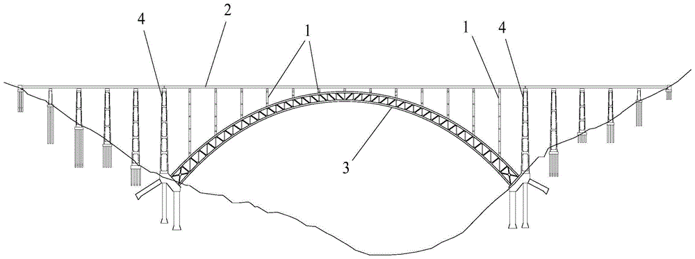 上承式铁路钢桁拱桥拱上墩墩顶纵向水平线刚度评判方法与流程