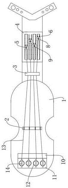 一种小提琴的琴弦调整装置的制作方法