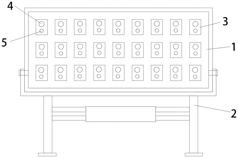 一种学校用手机收纳架的制作方法