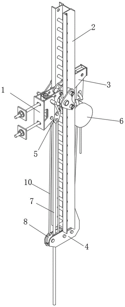 一种用于整体提升式爬架的吊杆防坠装置的制作方法